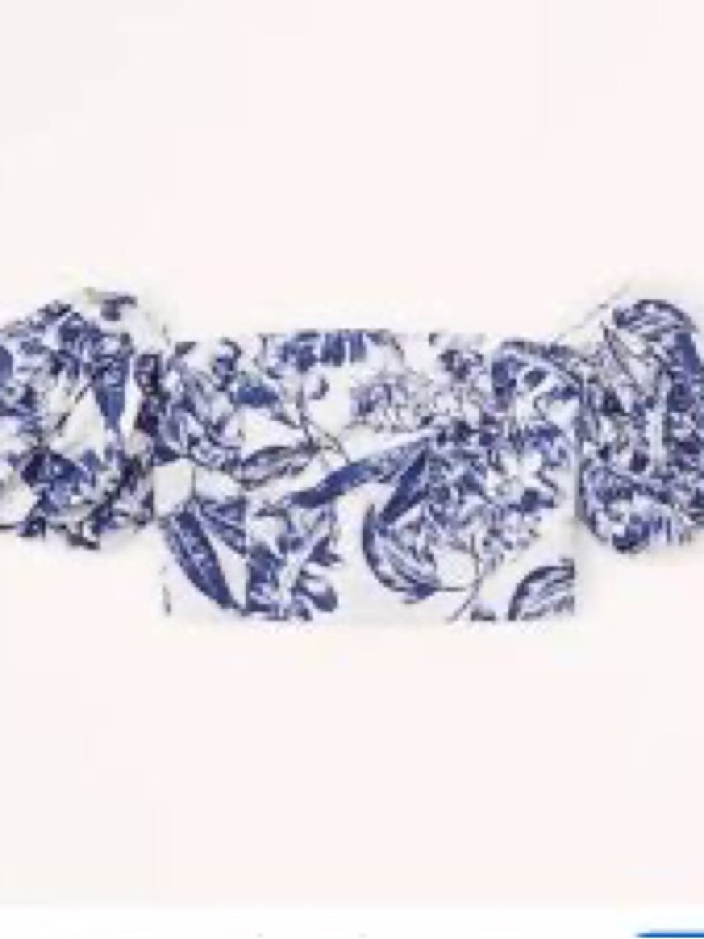Abercrombie Poplin Off the shoulder crop top